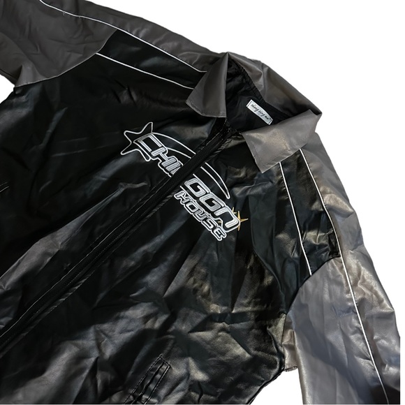 Men’s Racing Jacket - Pu Leather - Picture 1 of 4